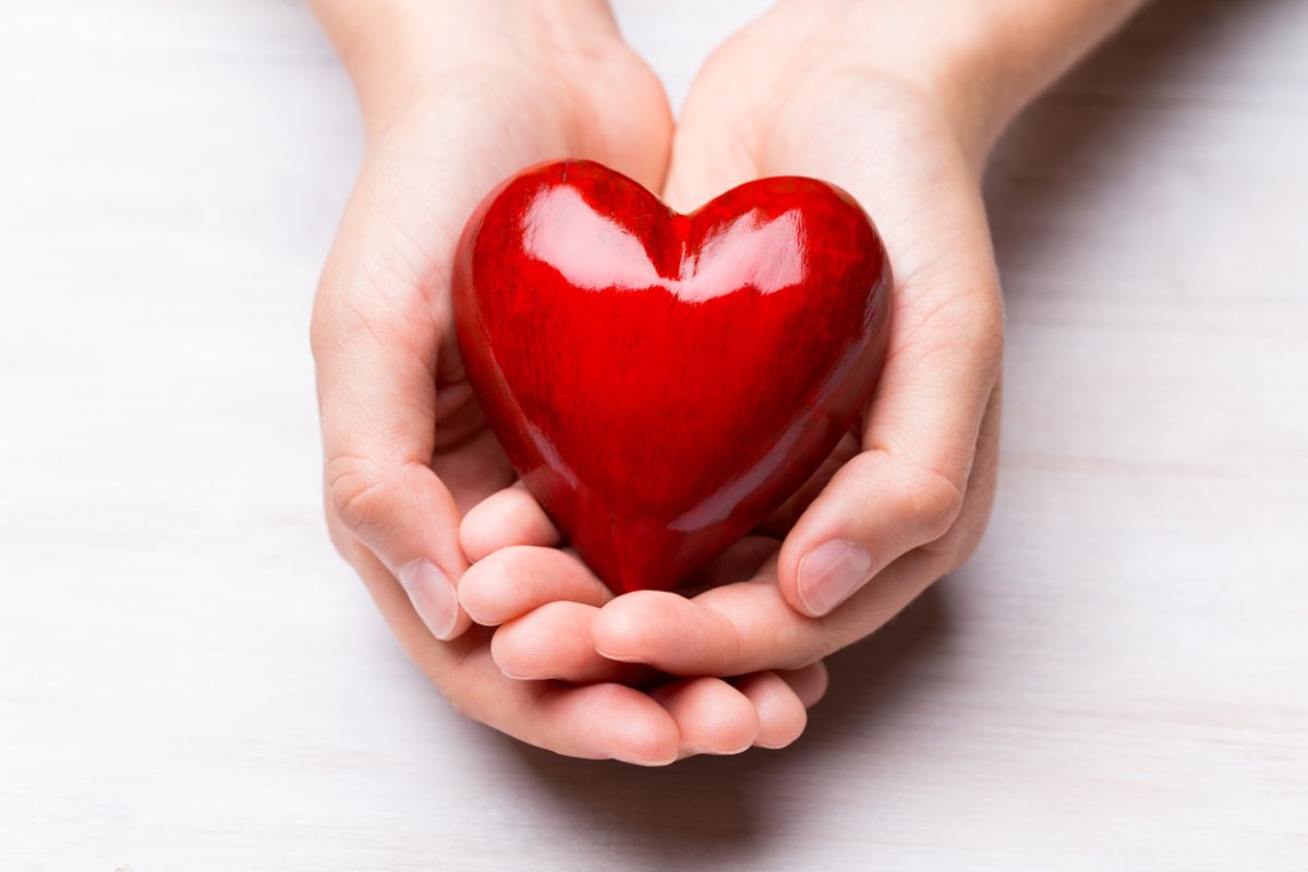 Herz in der Hand